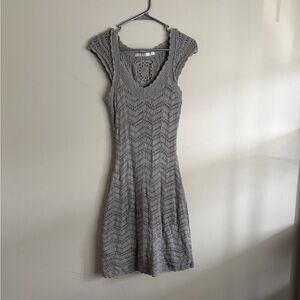Athleta Gray Knit Mini Dress